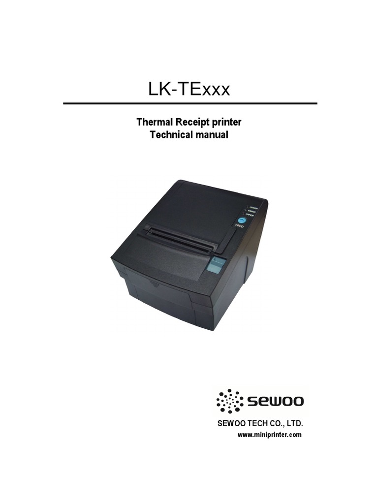 LK-TExxx Thermal Printer Manual | PDF | Digital Technology | Electronics