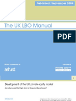 The UK LBO Manual: Published: September 2004