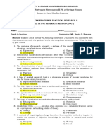 Practical Research 1 Final Exam