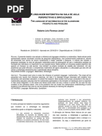 A Linguagem Matemática Na Sala de Aula