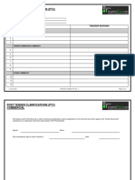 Post Tender Clarifications