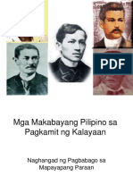 Mga Makabayang Pilipino Sa Pagkamit NG Kalayaan