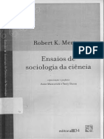 Ensaios de Sociologia Das Ciências Robert Merton