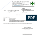 Keterangan Pelaksanaan Pengambilan Data