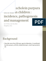 Henoch-Scholein Purpura Nefritis in Children: Incidence, Pathogenesis and Management