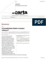 O Investimento Direto É Sempre Virtuoso? - CartaCapital