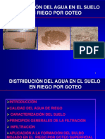 Distribución Del Agua en El Suelo en Riego Por Goteo