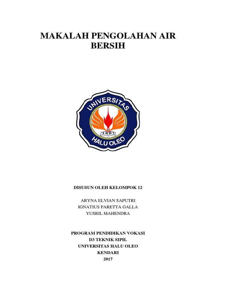 Makalah Pengolahan Air Bersih