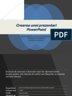 Crearea Unei Prezentari PowerPoint