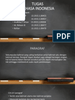 Tugas Paragraf PPT Bahasa Indonesia