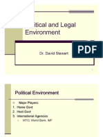 Political and Legal Political and Legal Environment: Dr. David Stewart Adsteat