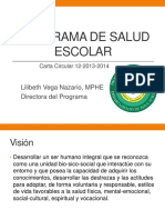 Programa de Salud Escolar Carta Circular 2