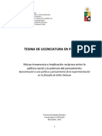 FERNÁNDEZ - Mutua inmanencia e Implicación recíproca entre lo político-social y la potencia del pensamiento.pdf