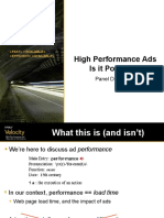 High Performance Ads Is It Possible?: Panel Discussion
