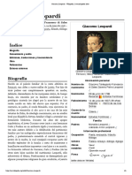 Giacomo Leopardi - Wikipedia, La Enciclopedia Libre