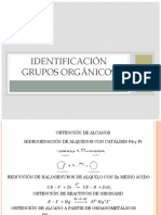 Identificación grupos orgánicos