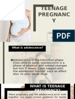 Teenage Pregnanc Y: Name: Carla Margarida Coelho Grade: 10ºB Nº.21 Teacher: Isabel Carvalho Subject: English
