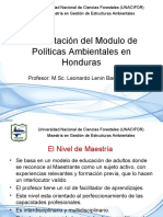Introduccion de Politicas Ambiemtales de Honduras