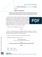 2015 06 16 V Convenio Colectivo Sector Pompas Funebres de Galicia DOG-1662015 PDF