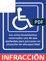 Volante Informativo Estacionamientos Reservados para PSD