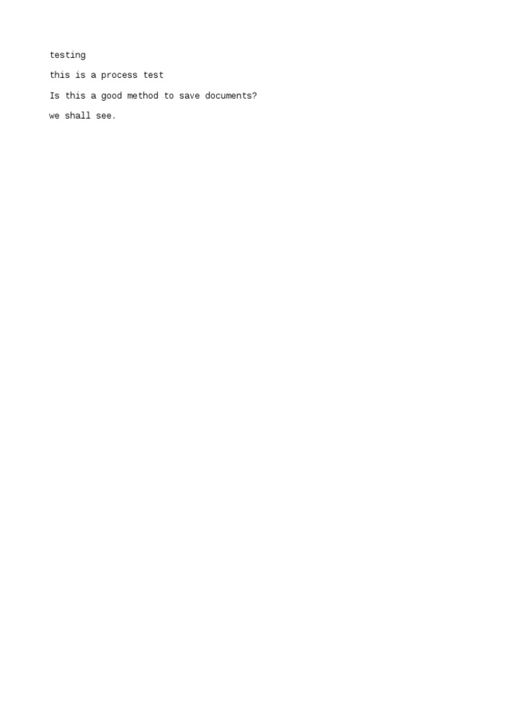 Document Testing Process Overview | PDF