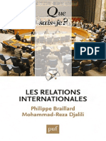 Que Sais-Je - Les Relations Internationales - Braillard Philippe, Djalili Moh