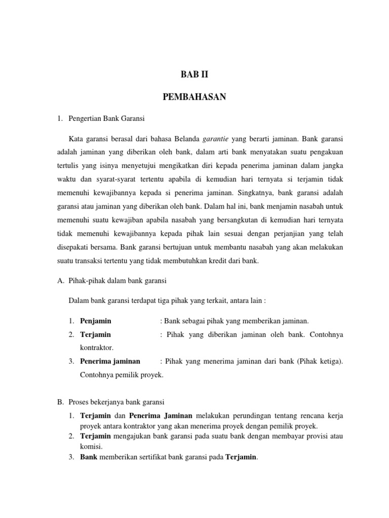 Bank Garansi Kelompok 8