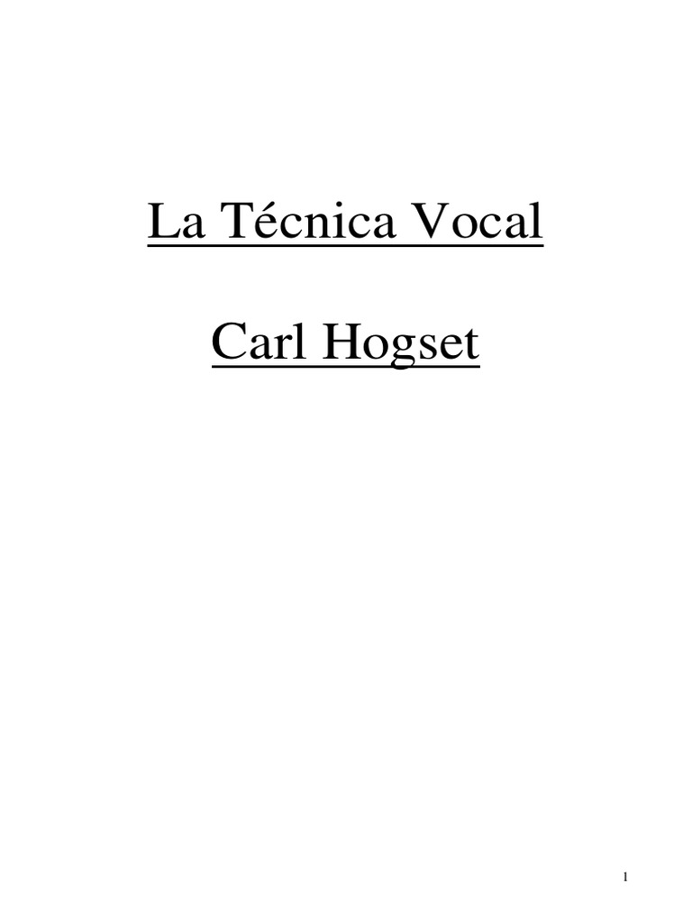 Técnica Vocal para Principiantes | PDF | Sonido | Canto