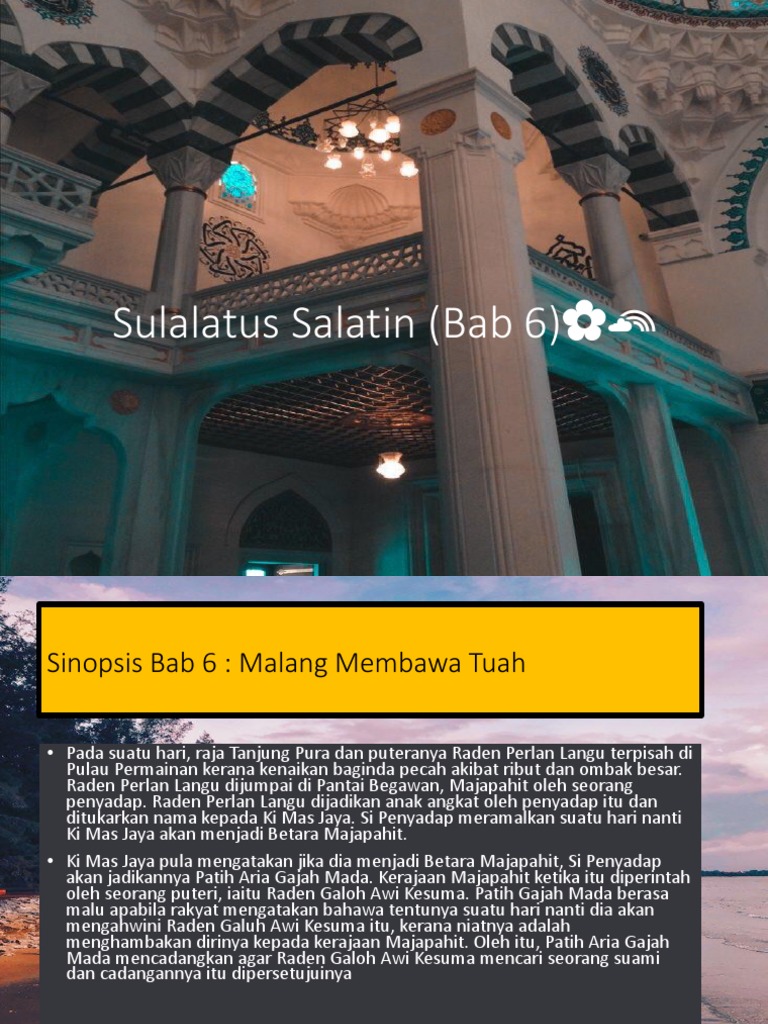 Sinopsis Sulalatus Salatin Bab 6 | PDF