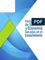 Politica Nacional de Sociedad y Economia Basadas en El Conocimiento