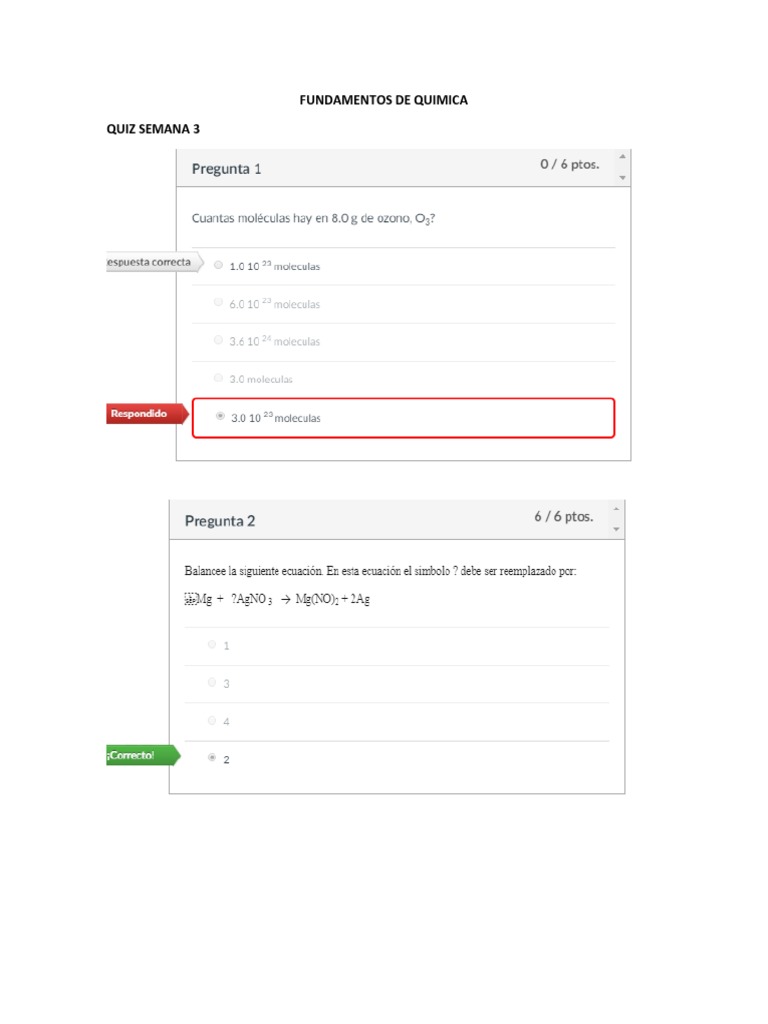 Parciales Fundamentos De Quimica Pdf