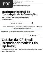 Cadeias Da ICP-Brasil - Instituto Nacional de Tecnologia Da Informação