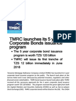 Press Release - TMRC Bond