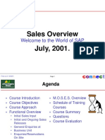 Sales Overview July, 2001: Welcome To The World of SAP