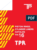 TPR Piston Rings Catalogue for Japanese Vehicles Vol16; Кольца поршневые TP vol16