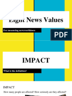 Eight News Values for Measuring Newsworthiness