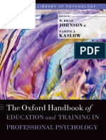 The Oxford Handbook of Education and Training in Professional Psychology PDF