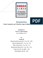 Group 6 - Study The Causality and Volatility Effects On Major Market Indices