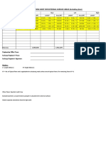 Calculation Sheet For External Surface Areas (Including Glass)