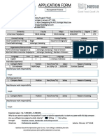 MT Program Application Form