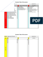 Standard Table of Documents (LDPE)