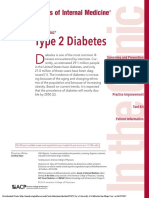 Type 2 Diabetes: Annals of Internal Medicine