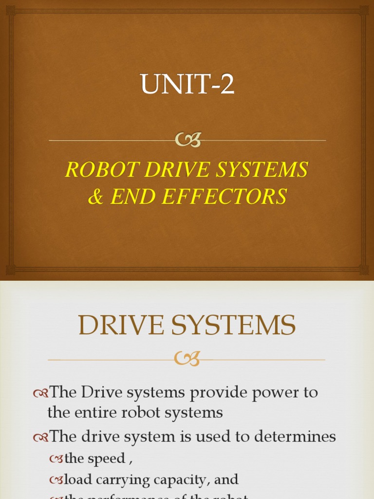 Robot Drive Systems & End Effectors PDF Electric Motor Actuator
