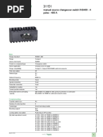 Product Data Sheet: Manual Source Changeover Switch INS400 - 4 Poles - 400 A