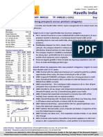 Havells India: CMP: INR533 Strong Prospects Across Product Categories