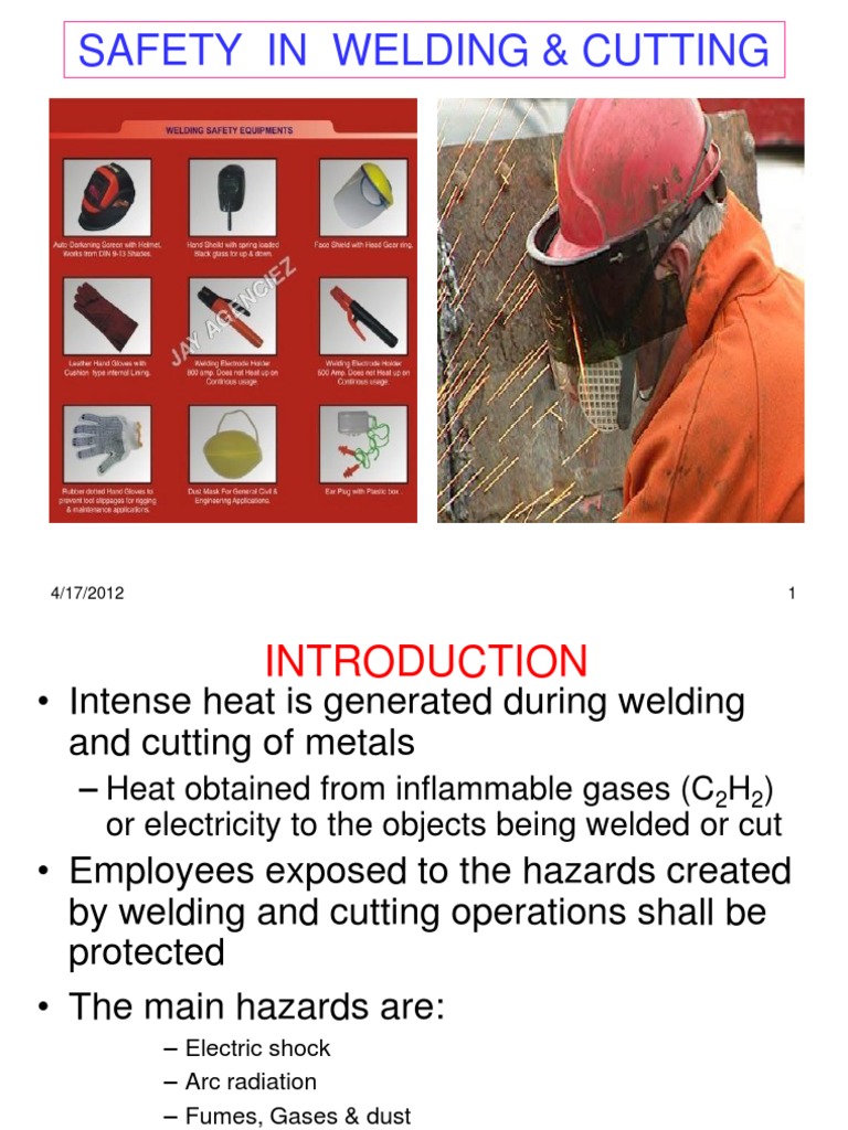 Welding and Cutting Safety Guidelines | PDF | Personal Protective ...