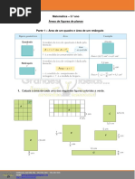 5º Ano Matemática Areas de Figuras Planas