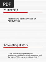 CHAPTER 1 Historical Development of Accounting