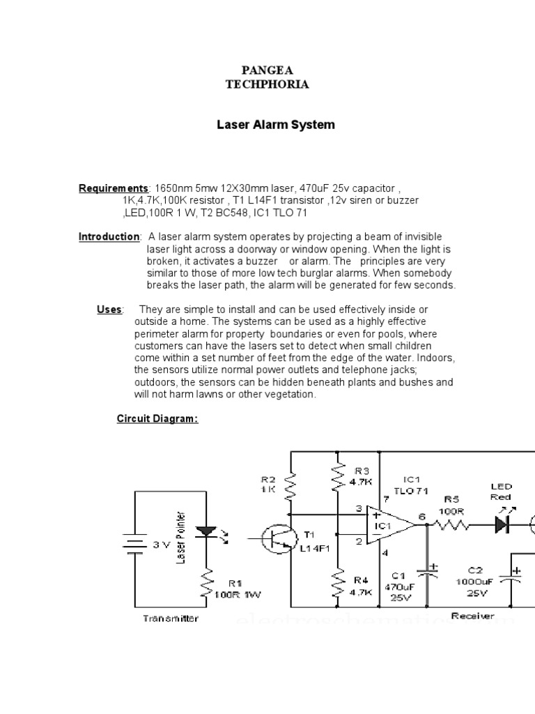 Laser Alarm | PDF | Computers