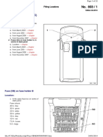 Interior Fuse Locations and Functions Guide for Volkswagen Transporter